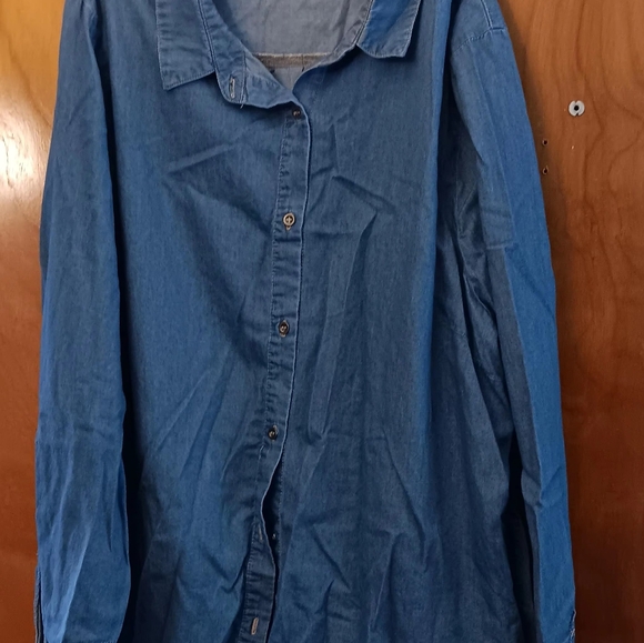 Haute Monde Tops - Haute Monde Blue Button Down Shirt